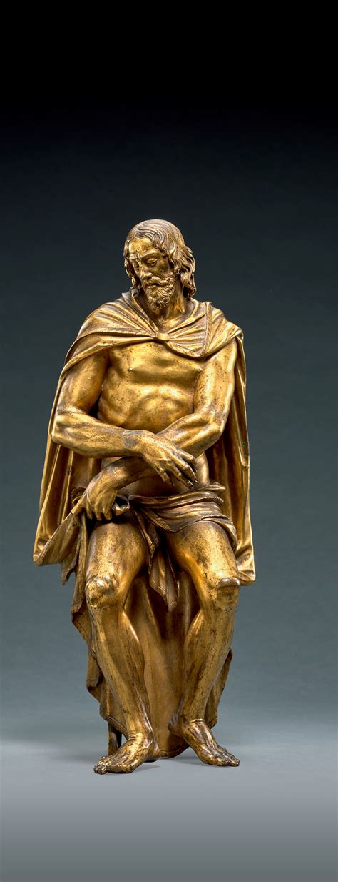 Probably Southern German Circa 1600 Ecce Homo Old Master Sculpture