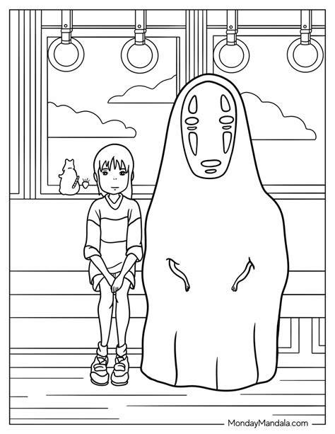 Spirited Away Coloring Page
