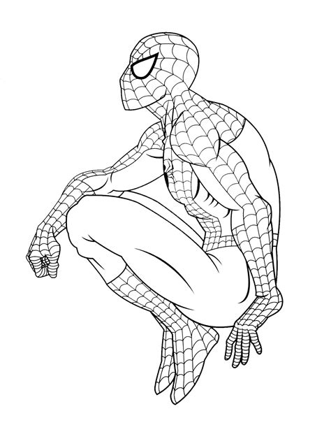 167 Dessins De Coloriage Spiderman à Imprimer Sur Page 15