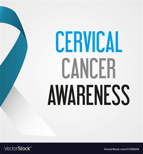 World Cervical Cancer Day Awareness Poster Eps10 Vector Image