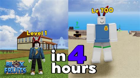Noob To Pro 1 700 In 4 Hours How To Level Up Fast Blox Fruit Youtube