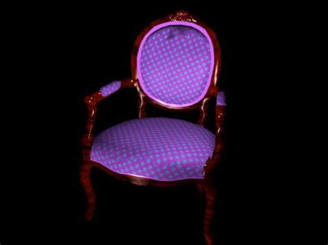 Victorian Accent Chair 3D Model 