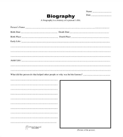 30 Biography Templates Doc Pdf Excel Free And Premium Templates