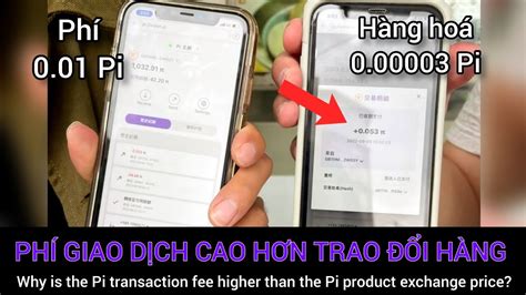 Pi network Tại sao giá Pi trao đổi hàng còn thấp hơn phí giao dịch Pi