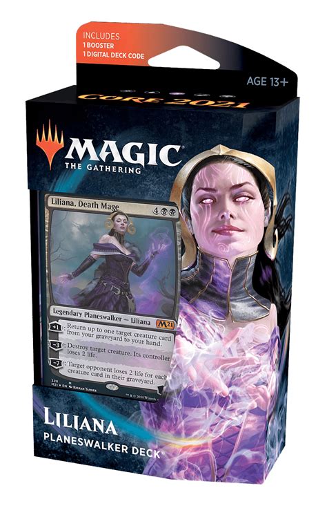 Magic The Gathering Core Set 2021 Planeswalker Deck Liliana Death