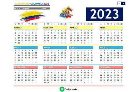 Calendario Colombia 2023 Guía Completa Para Programar Y Planificar El Año