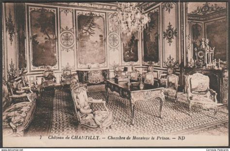 Chambre De Monsieur Le Prince Château De Chantilly C1920s Lévy Et