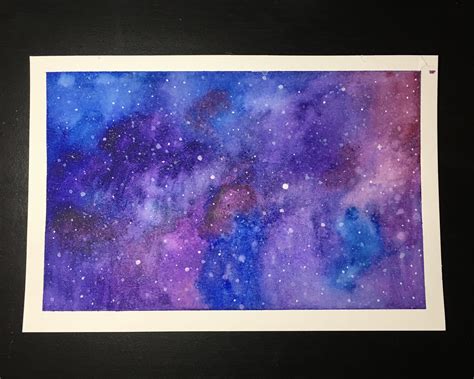How To Paint A Watercolor Galaxy 13 Steps With Pictures