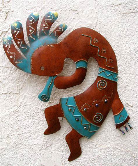 All available finishes are powder coated, so this wall art can be hung indoors or outdoors. SOUTHWEST WALL DECOR METAL KOKOPELLI MEASURES 15"L X 10"W ...