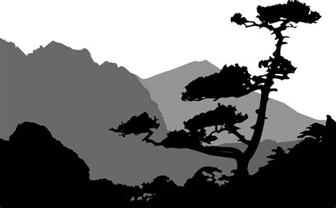 Clipart Of Mountains Silhouette 20 Free Cliparts