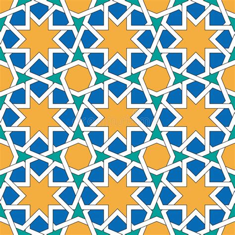 Islamic Geometric Pattern Vector Muslim Mosaic Persian Motif Elegant