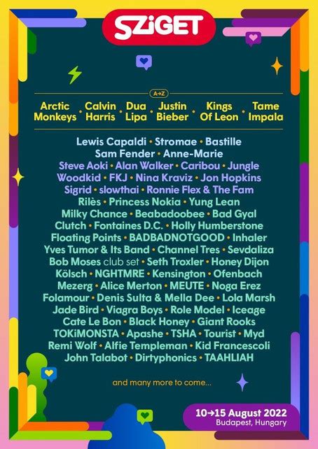 Sziget Festival 2022 Budapest Line Up Tickets And Dates Aug 2022 Songkick