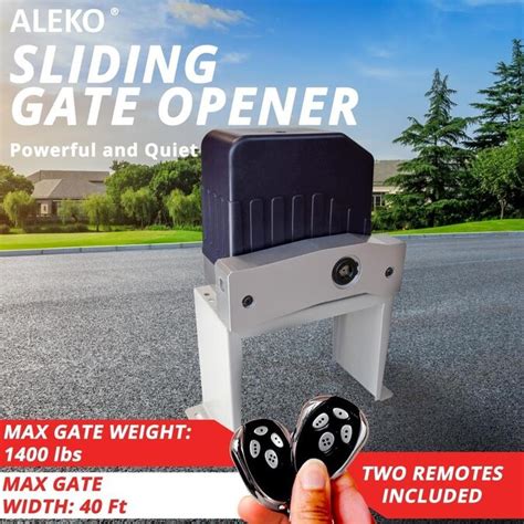 Aleko Aleko Accessories Kit Sliding Gate Opener For Sliding Gates Up To 40 Ft Long And 1400