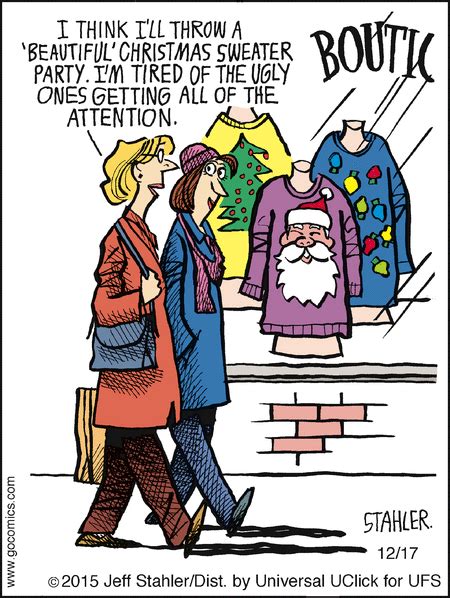 Moderately Confused By Jeff Stahler For December 17 2015 Christmas