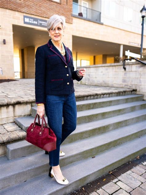 Timeless Classic Tweed Blazer Style At A Certain Age Fashion