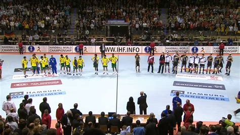 Mannschaft der tgs niederrodenbach in der kategorie hessen. Handball WM 2007 Auftaktspiel Deutschland vs Brasilien ...