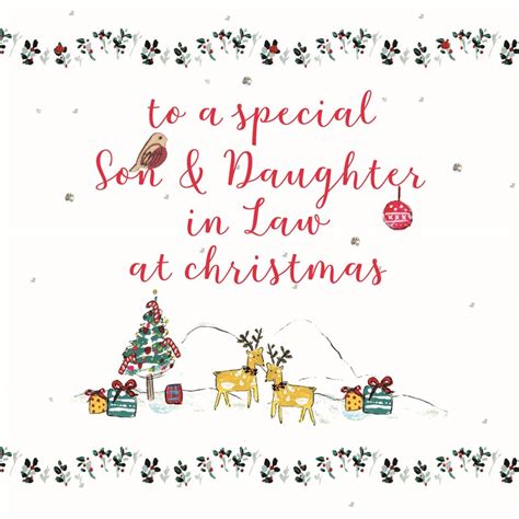 Cards Son And Daughter In Law Christmas Card Laura Sherratt Designs Ltd