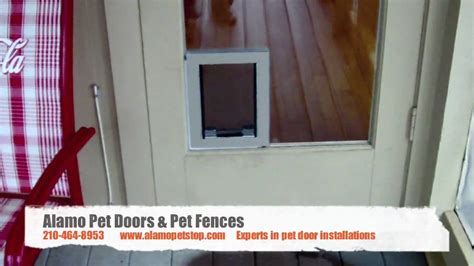 They were very helpful on the phone; Hale Pet Door- In Glass Installation - YouTube
