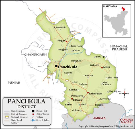 Panchkula District Map