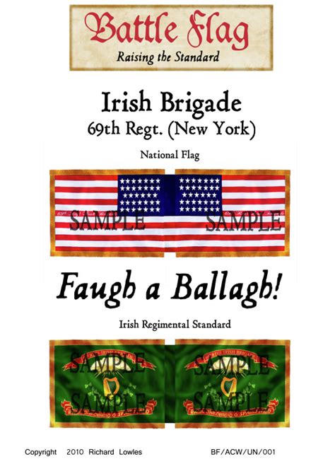 Acwun004 Irish Brigade 69th New York 1st Corps