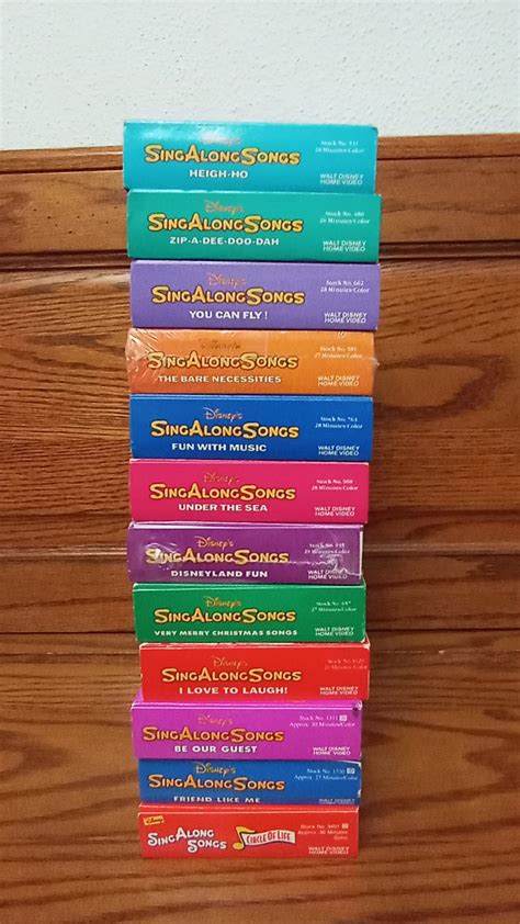 Lot Of Vintage Disneys Sing Along Songs Vhs C S The Best Porn Website