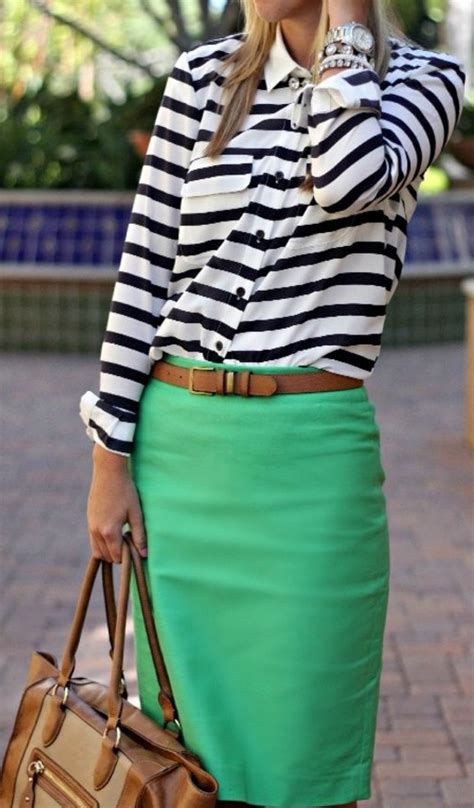 Daily Outfit Ideas For Pencil Skirt Green Pencil Skirts Fashion Style