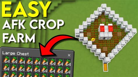 Simple 119 Villager Crop Farm Minecraft Bedrock Mcpe Youtube