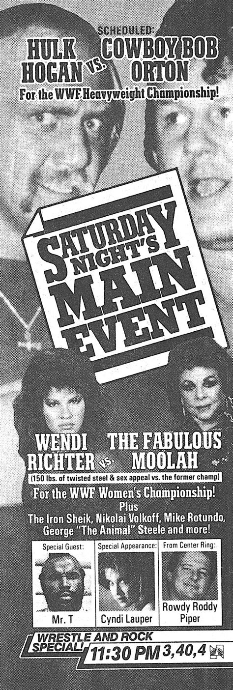 Saturday Nights Main Event 1985