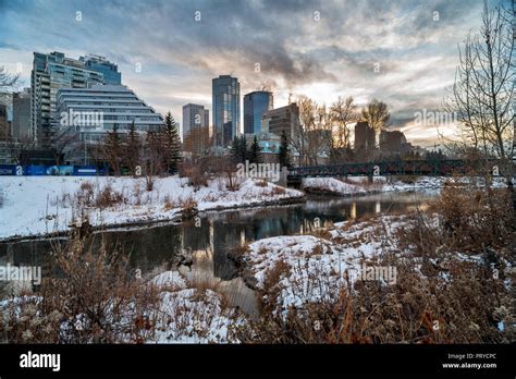 Calgary Alberta Downtown Stock Photo Alamy