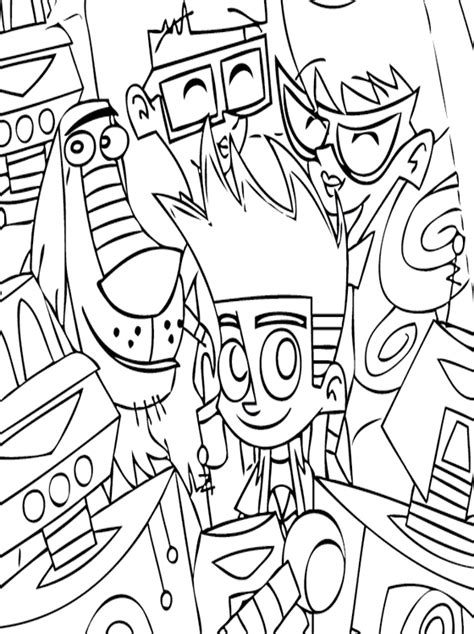 Kids Page Johnny Test Coloring Pages Free Printable Colouring Pages