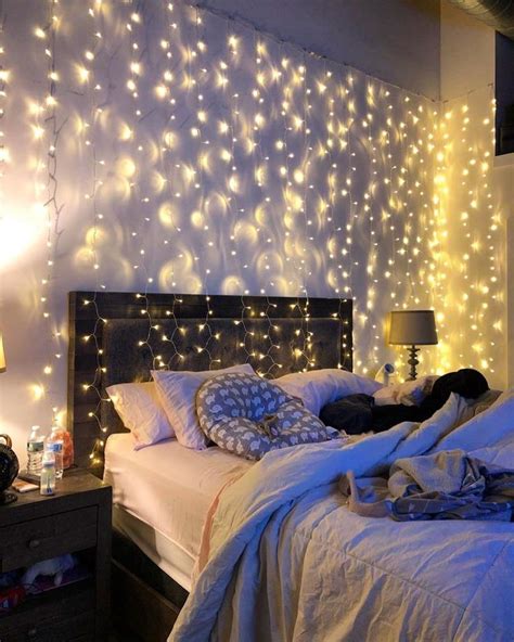 Curtain Led Lights Romantic Bedroom Lighting Room Inspiration