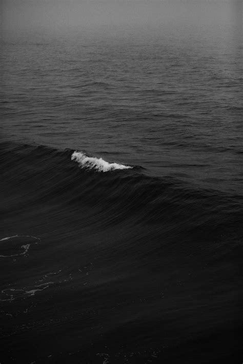 Black And White Wave Ocean And Sea Hd Photo By Nathan Dumlao Nate