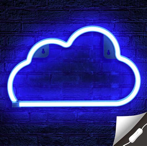 Buy Lumoonosity Cloud Neon Sign Usb Powered Blue Cloud Neon Light With
