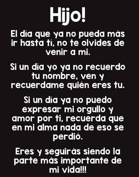 Ideas De Carta Para Un Hijo Frases Para Hijos En Palabras Para Hot