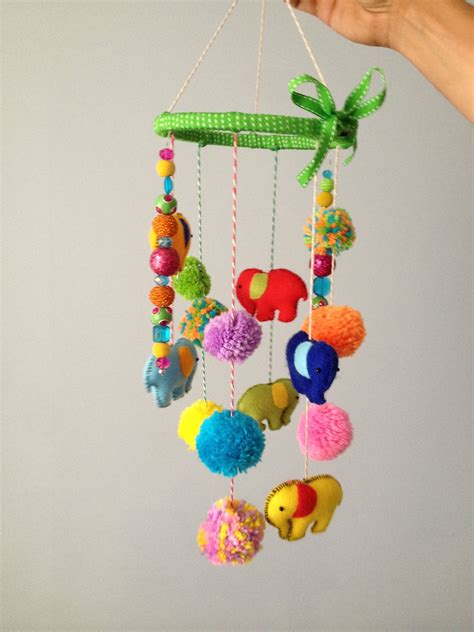 Homemade Baby Mobile More Craft Projects For Adults Easy Crafts For