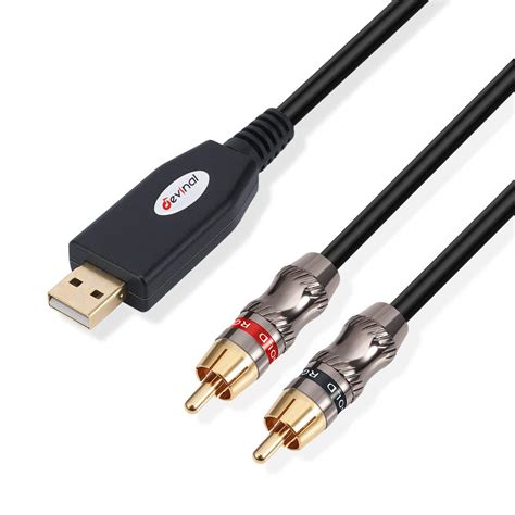 Usb To Rca Audio Cable Devinal Usb To Dual Rca Output Cord Usb 20 To