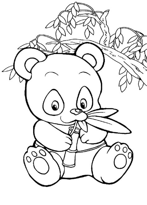 Coloriage bébé panda Dessin gratuit à imprimer