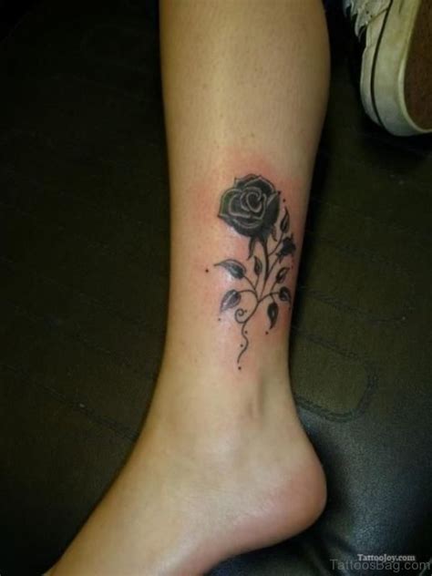 It works perfectly on the top of the foot. 50 Fabulous Rose Tattoos On Ankle