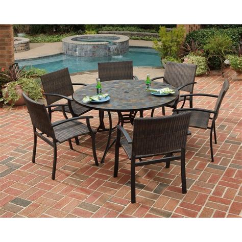 0 out of 5 stars, based on 0 reviews current price $355.41 $ 355. Home Styles Stone Harbor 51 in. 7-Piece Slate Tile Top ...