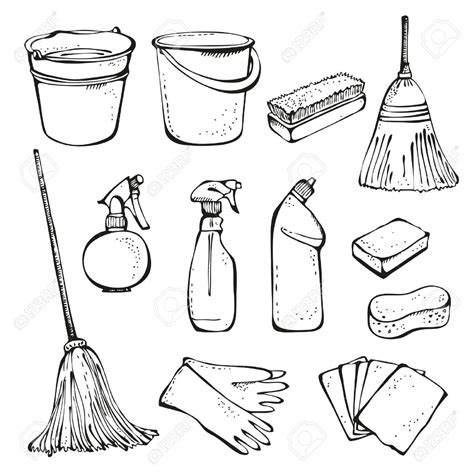 Pin By Lena On Coloring Pages Kids Cleaning Drawing Cleaning Icons