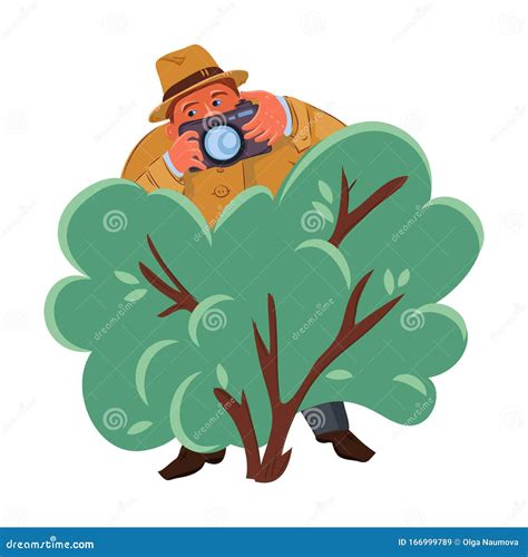 Detective Hiding In Dustbin Stock Photography 27332834