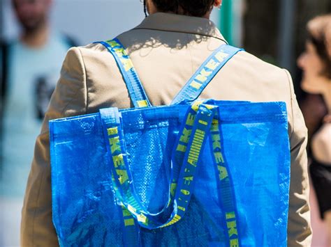 Another ikea bag becomes a wearable item. Blissfull: Ikea Designer Bag