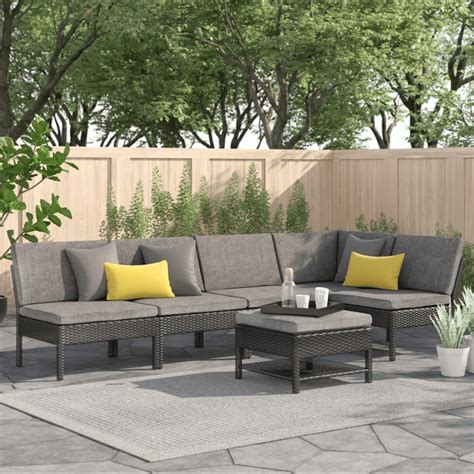 Baner Garden Outdoor Furniture Complete Patio PE Wicker Rattan Garden ...