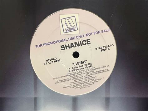 Shanice I Wish 12 1994 Motown 374631241 Dj Promo Ebay
