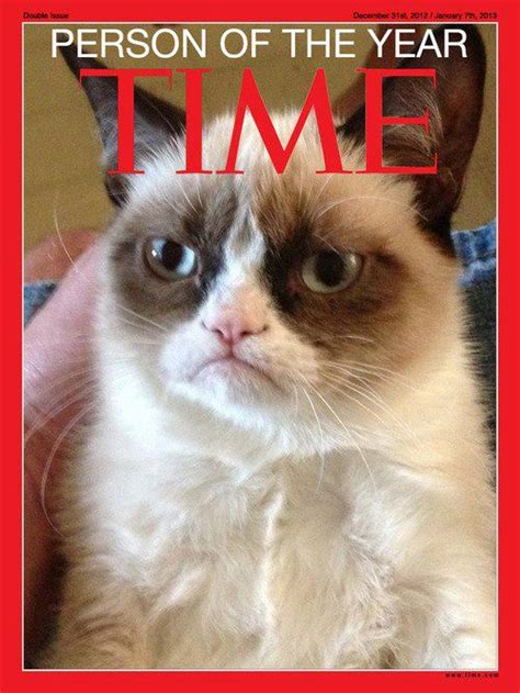 Grumpy Cat On Cover Of Time Magazine Meme Faxo