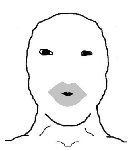 A Drawing Of A Persons Face