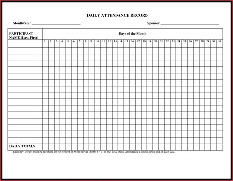 How To Make Full Year Attendance Sheet Calendar Inspiration Design