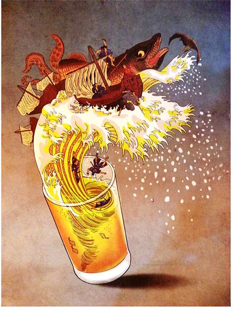Asari Beer Taken From 50 Great Beer Posters By Norman Clark