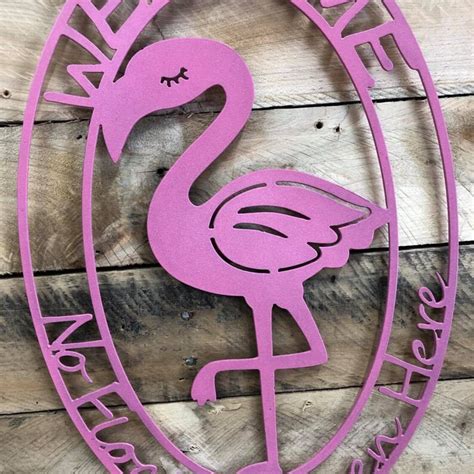 Personalized Flamingo Decor Flamingo Welcome Sign Beach Etsy