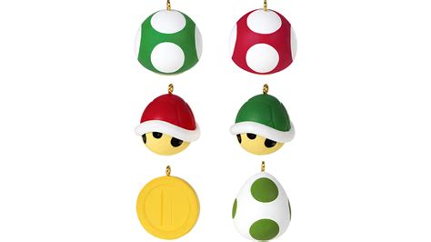 Miniature Nintendo Super Mario Ornaments Set Of 6 Nintendo Official Site